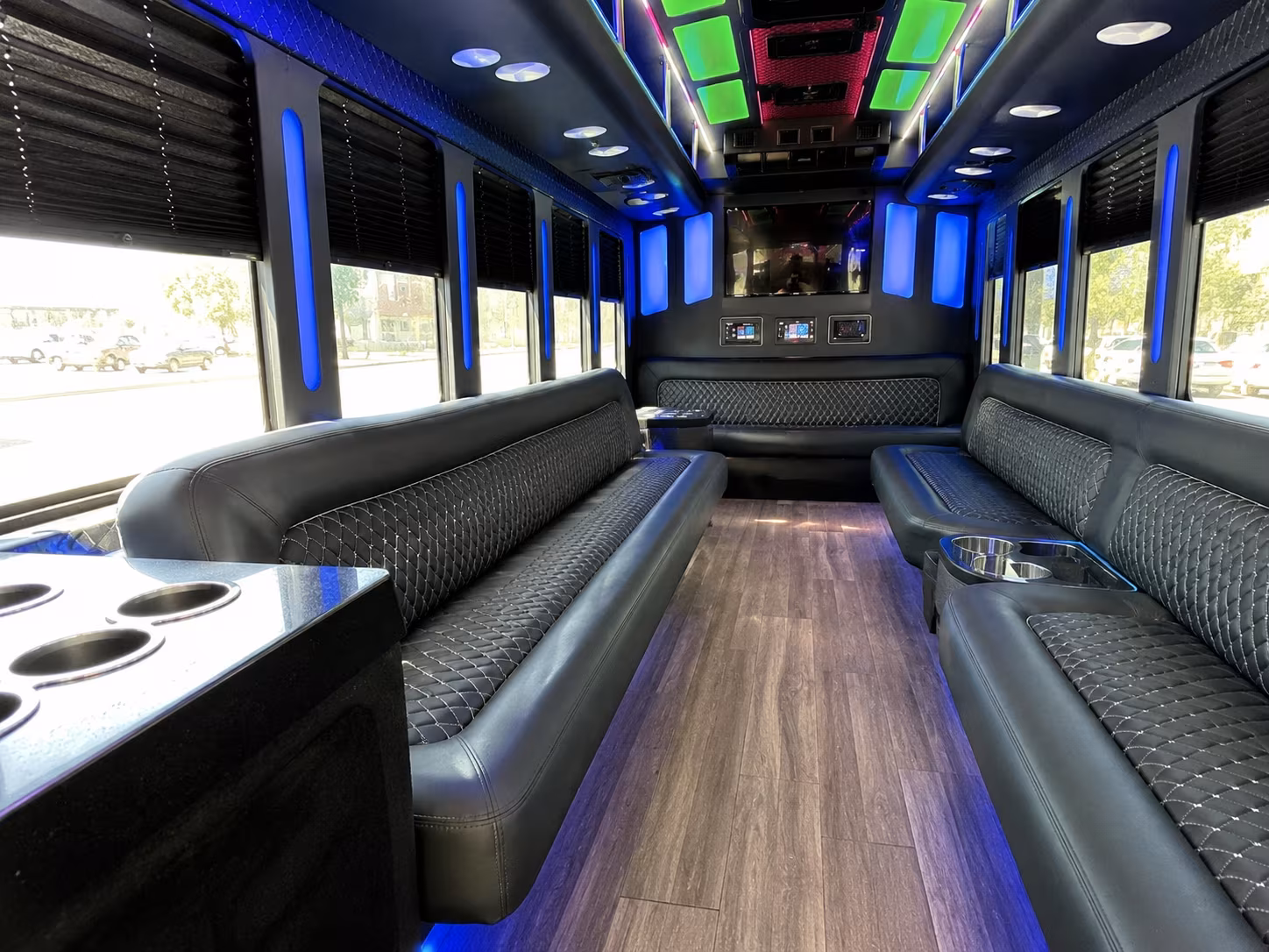 vallejo 15 passenger party bus inside