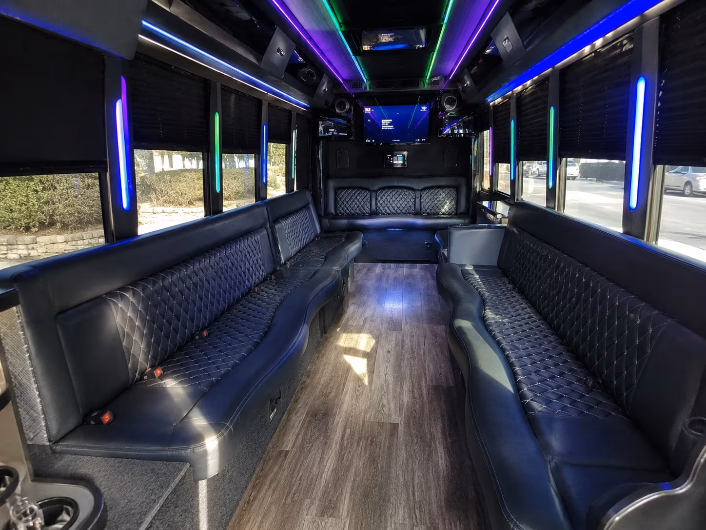 vallejo 15 passenger party bus interior