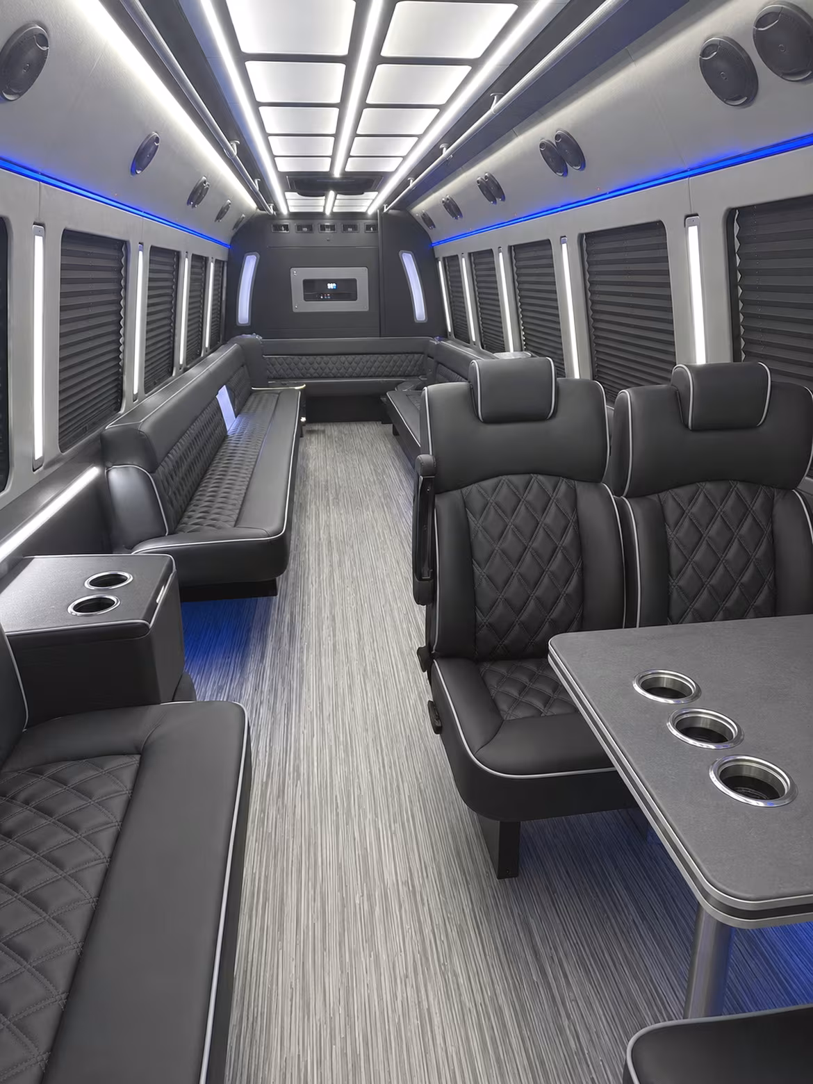 vallejo 25 passenger party bus inside