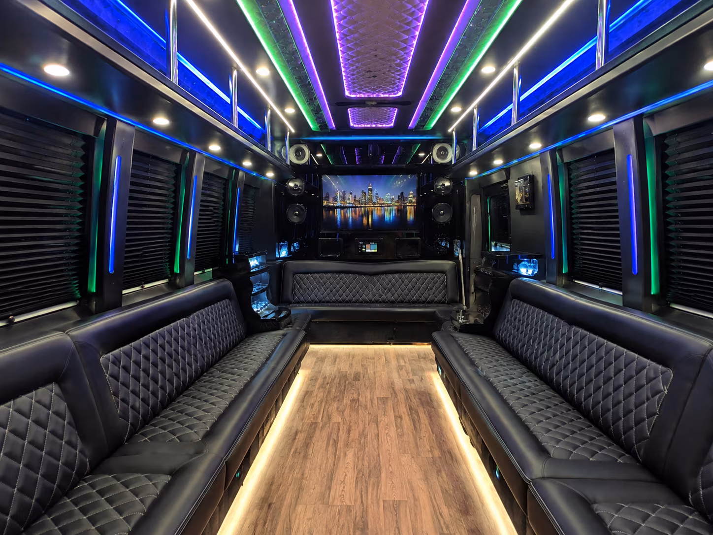 vallejo 25 passenger party bus interior
