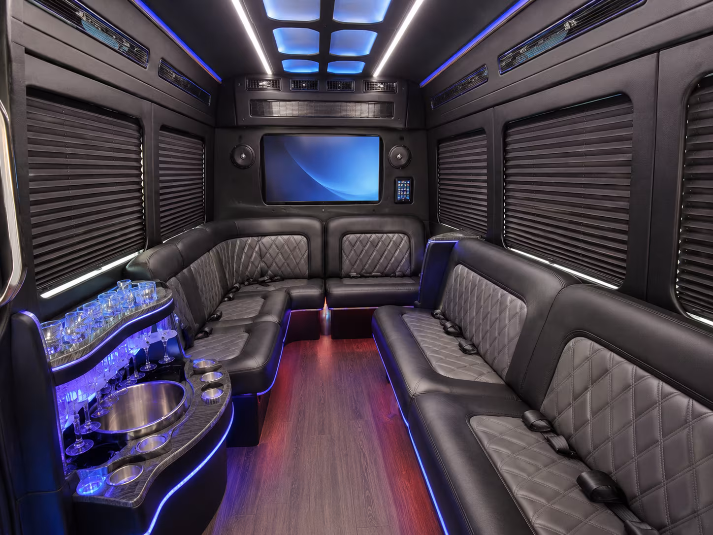 vallejo 56 passenger charter bus inside